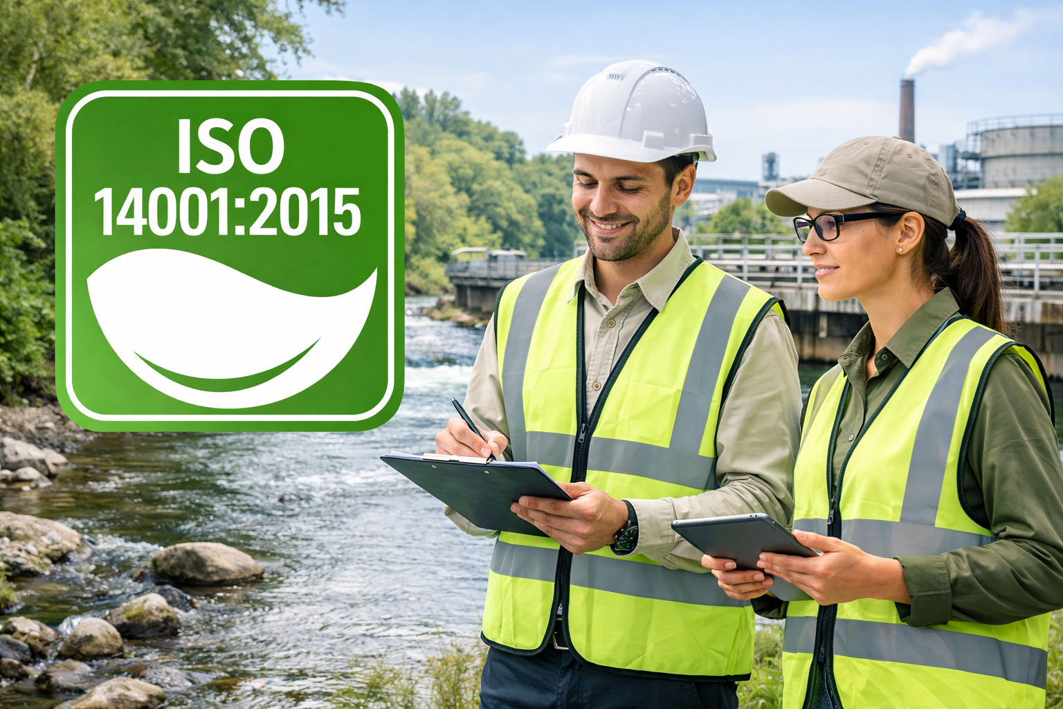 Certificación ISO 14001 en Panamá – Auditores ambientales evaluando gestión ambiental